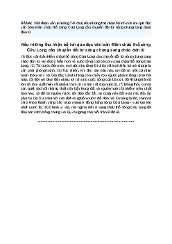Văn mẫu 8 | Nêu những thu nhận bổ ích qua văn bản Miền châu thổ sông Cửu Long cần chuyển đổi từ sống chung sang chào đón lũ
