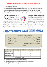 Bài kiểm tra bổ sung 2025