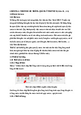 Lý thuyết Chương 2 môn Thiết kế hệ thống quản lý thư viện | Học viện Công Nghệ Bưu Chính Viễn Thông