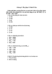 Bài tập ôn tập chương 1 môn Kinh tế vĩ mô | Học viện Chính sách và Phát triển