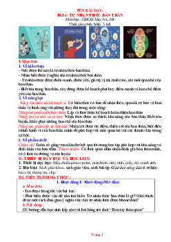 Giáo án GDCD 6 Bài 6: Tự nhận thức bản thân | Cánh diều