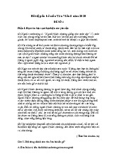 Đề ôn hè lớp 7 lên lớp 8 môn Ngữ Văn năm 2025 - Đề 4