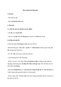 Dàn ý phân tích bài thơ Nắng mới (4 mẫu) | Văn mẫu lớp 10 Chân trời sáng tạo