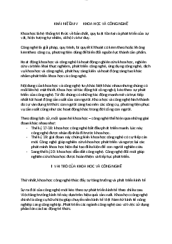 Lý thuyết về khoa học và công nghệ