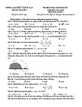 Đề giữa học kì 1 Toán 9 năm 2024 – 2025 phòng GD&ĐT Tân Yên – Bắc Giang