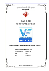 Báo cáo thực tập Công ty cổ phần Vận Tải và Thuê Tàu Đà Nẵng VFRACHT - Xác suất thống kê | Trường Đại học Kiến trúc Hà Nội
