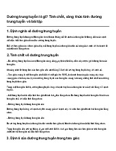 Đường trung tuyến là gì? Tính chất, công thức tính đường trung tuyến và bài tập