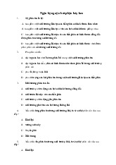 TOP 105 câu hỏi phân hóa keo | Hóa dược | Trường Đại học Y Dược , Đại học Quốc gia Hà Nội