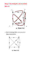 Tài liệu tìm đường đi và chu trình Euler | Môn toán cao cấp