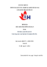 Đề tài Giới thiệu và phân tích qui trình Tuyển dụng nhân sự tại Tập đoàn Trường Hải (THACO) | Quản trị nguồn nhân lực | Trường Đại học Công nghiệp TP.HCM