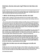 Hình thức cấu trúc nhà nước là gì? Phân tích hình thức nhà nước