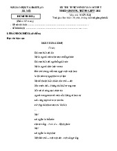 Đề minh họa tuyển sinh 10 Ngữ văn Sở GD Hà Nội 2025-2026 có đáp án