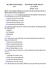 Đề thi thử tốt nghiệp THPT 2025 môn Lịch sử bám sát đề minh họa - Đề 25