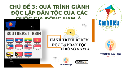 Giáo án điện tử Lịch sử 11 Bài 6 Cánh diều: Hành trình đi đến độc lập dân tộc ở Đông Nam Á