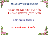 Giáo án điện tử Công nghệ 6 Bài 2 Chân trời sáng tạo: Sử dụng năng lượng trong gia đình