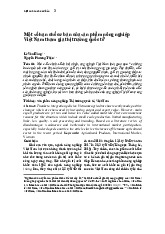 Một số hạn chế cơ bản của sản phẩm nông nghiệp Việt Nam tham gia thị trường quốc tế1 môn Quản lý kinh doanh  | Trường đại học kinh doanh và công nghệ Hà Nội