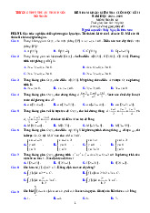 Đề tham khảo HK2 Toán 12 năm 2024 – 2025 trường THPT Thuận Thành 1 – Bắc Ninh có đáp án