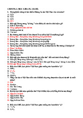 Các câu hỏi ôn tập trắc nghiệm Chương 3 trang 238 - 285 môn Lịch sử đảng | Trường Đại học Hà Tĩnh