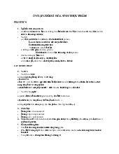 Đề cương môn Dinh dưỡng thực phẩm- Trường Đại học bách khoa - Đại học đà nẵng