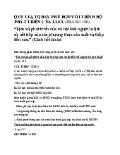 Quy Luật QHSX Phù Hợp Với Trình Độ LLSX - Tài Liệu Học Tập Chuyên Sâu môn Triết học Mác-Lênin | Trường Đại học Sư phạm Thành phố Hồ Chí Minh