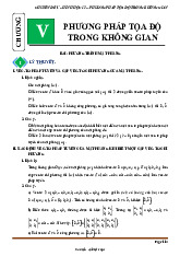 Toán thực tế phương pháp tọa độ trong không gian Toán 12