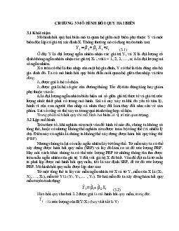 Chương 3 Mô hình hồi quy 2 biến