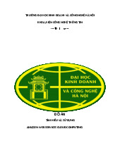 Đồ án  tìm hiểu và sử dụng amazon web services cloud computing môn Điện toán đám mây  | Trường đại học kinh doanh và công nghệ Hà Nội