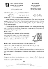 Đề khảo sát Toán 9 năm 2024 – 2025 trường THCS Nguyễn Du – Hà Nội