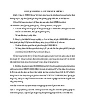 Bài Tập Chương 1 Môn Kế toán tài chính 3 | Trường Cao đẳng Kinh tế - Kỹ thuật Công thương