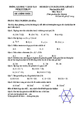 Đề giữa kì 1 Toán 6 năm 2024 – 2025 phòng GD&ĐT Vụ Bản – Nam Định