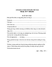 Mẫu đơn xin việc, phỏng vấn  tham khảo | Lý thuyết kỹ năng mềm | Trường Đại học khoa học Tự nhiên