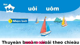 Giáo án điện tử Tiếng việt 1 bài 66 Chân trời sáng tạo: Học vấn: uôi, uôm