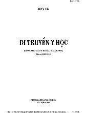 Giáo trình Di Truyền y Học - Bộ Y Tế | Đại học Y Tế Công Cộng