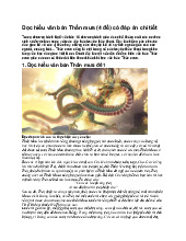 Đọc hiểu văn bản Thần mưa (4 đề) có đáp án chi tiết - Ngữ văn 10