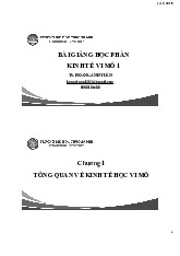 Bài giảng kinh tế vi mô | Trường Đại học Thương Mại