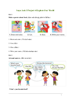 Tiếng Anh lớp 3 Project 4 trang 143 Explore Our World