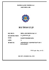 Job Hopping - Opportunities & Challenges | Bài thảo luận tiếng anh thương mại