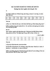 Bài tập: Quá trình nghiên cứu thống kê -3- môn Nguyên lý thống kê kinh tế  | Học viện Nông nghiệp Việt Nam