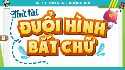 Giáo án điện tử Khoa học tự nhiên 6 bài 11 Kết nối tri thức : Oxygen. Không khí