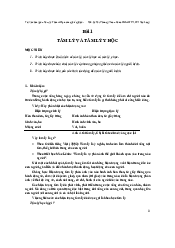 Bài 1: Tâm lý và tâm lý y học - Nhập môn tâm lí học | Đại học Văn Lang