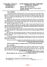 Đề Thi HSG Văn 11 Chuyên Sở GD Quảng Nam 2024-2025 Có Đáp Án