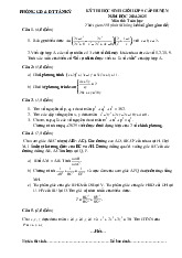 Đề thi học sinh giỏi Toán 9 năm 2024 – 2025 phòng GD&ĐT Tân Kỳ – Nghệ An