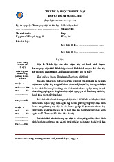Bài thi cuối kỳ: Thương mại điện tử Căn bản | Trường Đại học Thương Mại
