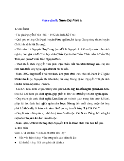 Soạn bài: Nước Đại Việt ta Ngữ Văn 8 | Cánh diều