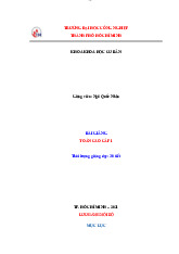 Bài giảng môn toán cao cấp 1 | Trường Đại học Kinh tế Thành phố Hồ Chí Minh