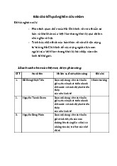 Báo cáo Nghiên cứu về Tư tưởng Hồ Chí Minh môn Tư tưởng Hồ Chí Minh | Trường Đại học Khoa học Tự nhiên, Đại học Quốc gia Thành phố Hồ Chí Minh