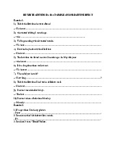 Tổng hợp bài tập tiếng anh cơ bản 2: Rewrite PAST  Simple AND Present Perfect without keys | Học viện tài chính