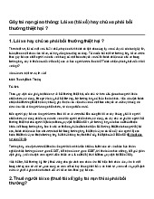 Gây tai nạn giao thông: Lái xe (tài xế) hay chủ xe phải bồi thường thiệt hại ?