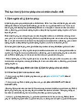 Thủ tục làm lý lịch tư pháp cho cá nhân chuẩn nhất