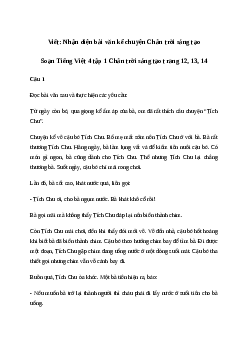 Viết: Nhận diện bài văn kể chuyện - Tiếng Việt 4 Chân trời sáng tạo